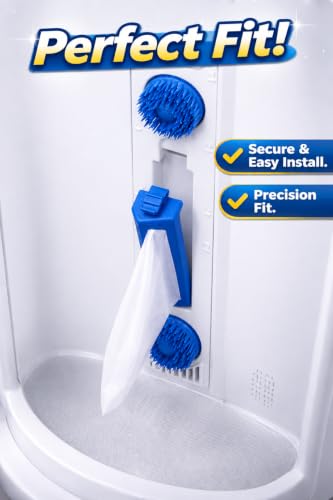 Image of SANAVYA Washer Lint Filter Compatible for Whirlpool E-50 Semi Automatic Washing Machine - Dust Collector Net Bag 12.2 cm x 3 cm Blue Colour Pack of 2