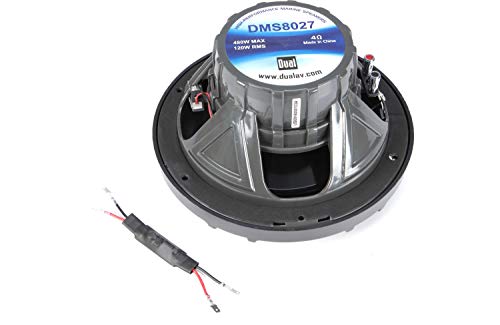 Image of Dual Electronics DMS8027 8 inch 2-Way Marine Speakers with Blue illumiNITE LED Lighting
