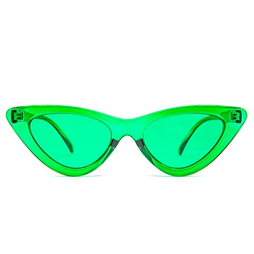 GloFX Green Color Therapy Glasses - Cat Eye Sunglasses - Chromotherapy Migraine Chronic Pain - Green Light Therapy Fashion Glasses