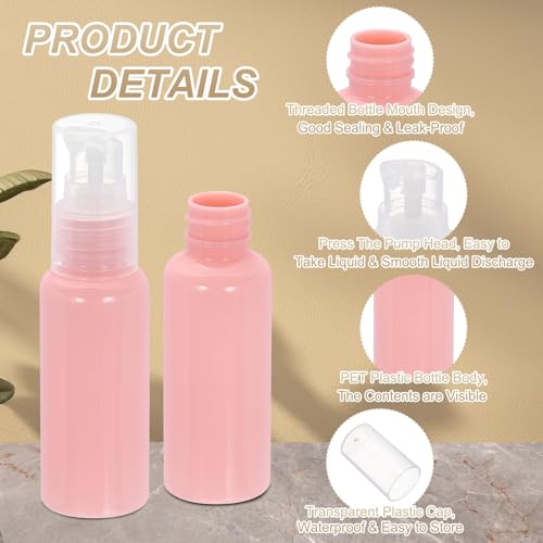 Botellas de viaje con bomba de 50 ml ideales para llevar tus cremas en el avión 4