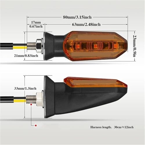Luces de señal de giro para motocicleta para solucionar fallos de visibilidad 7