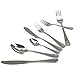 Solex Julia - Set di posate da 84 pezzi per 12 persone, con posate da pesce