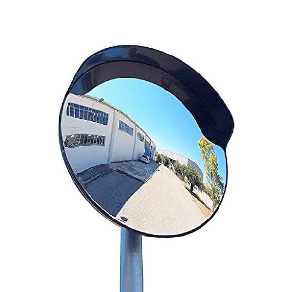 ZJYWMM Black Convex Mirror Traffic, Specchio Convesso Privo di distorsioni per Computer, Adatto per obiettivi grandangolari da 30 cm / 45 cm / 60 cm (Colore: Nero, Dimensioni: 30 cm)