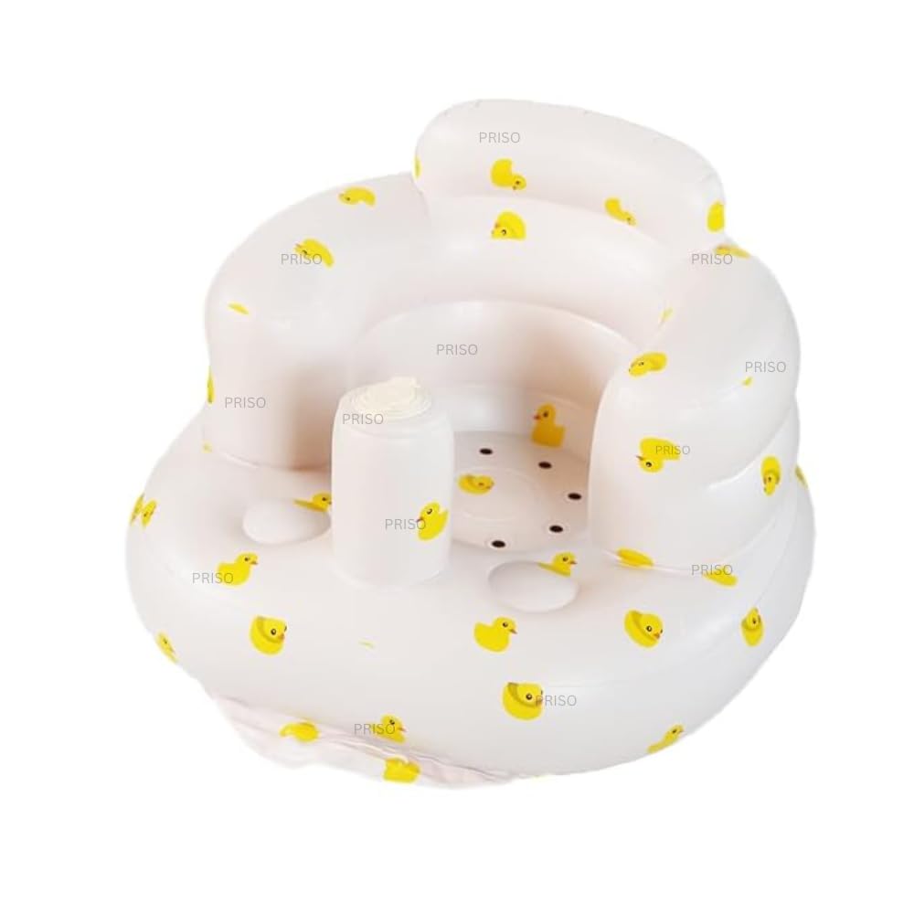 PRISO Baby Inflatable Seat for Infant Support, Toddler Babies 3 Months Chair for Sitting Up, Home, Travel, Garden and Outdoor Camping Use. (Multicolor)