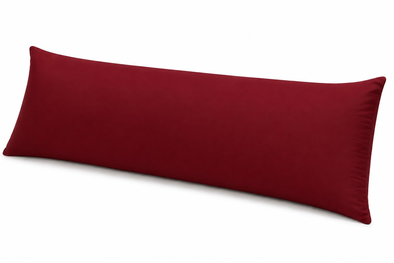 AmigoZone BOLSTER PILLOW CASE - PREGNANCY MATERNITY ORTHOPAEDIC SUPPORT Super Single 4FT (48"), Burgandi โ image 1