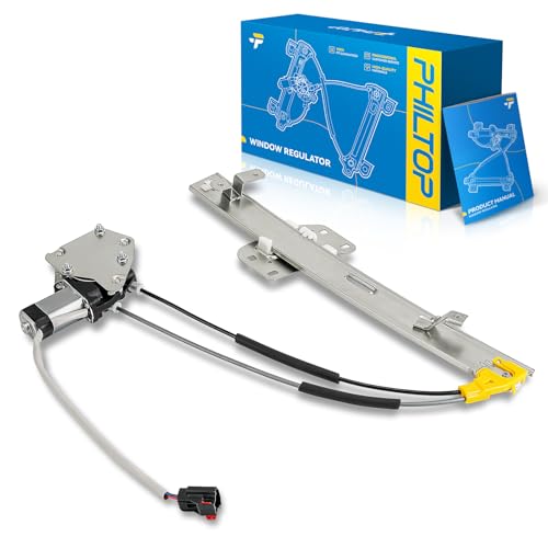 Image of PHILTOP Front Left Driver Side Power Window Regulator and Motor Assembly Compatible with 1997-2001 Jeep Cherokee Replaces 741-768,2 Pins
