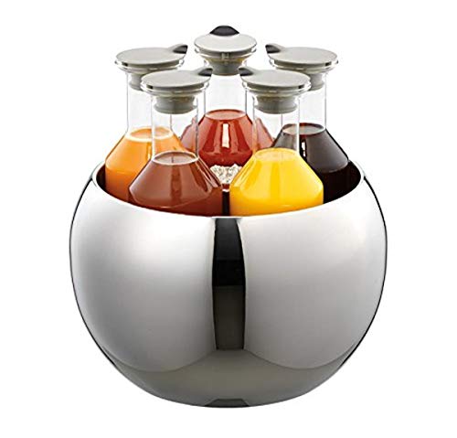 GET ESC060E001 FRILICH 3- Carafe Insulated Beverage Tube Set, 1.3 Quart/EA, Polish Stainless Steel