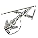 YHTAUTO Front Passenger Side Power Window Regulator With 2-Pin Motor Assembly for Honda Civic 1996-2000, Coupe 2-Door Only