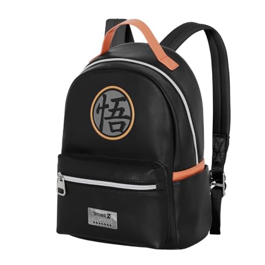 Dragon Ball (Bola de Dragón) Z-Mochila Heady, Negro, 25 x 29 cm, Capacidad 8 L