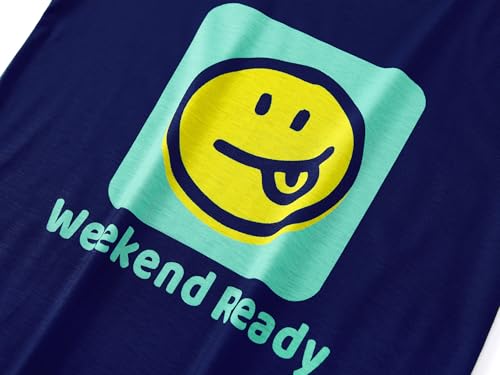 Tebbis Pajamas For Boys Fun Baseball Navy Blue Short Sleeves & Pants 2-Piece PJs Set Kid Comfy Sleepwear Size 6-183