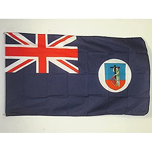 AZ FLAG, Montserrat Flag, 2x3 Ft, 100D Polyester Montserratian, English Banner with Two Metal Grommets, Fade Resistant