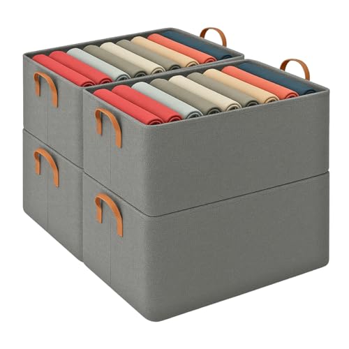 Kit 4 Cesto Organizador Multiuso Grande Reforçado e com Alça Capa...