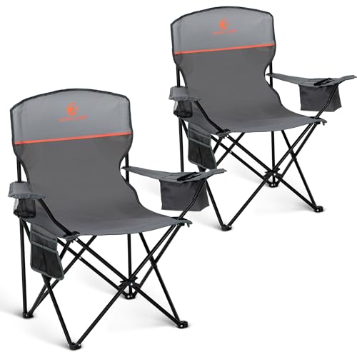 HIGH POINT SPORTS 2 Pack Portable Camping Chair for Adults...