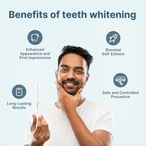 Image of Fang At Home Teeth Whitening Pen | Teeth Stain Remover | Safe for Enamel | Effective For Gutka, Tobacco, Pan Masala, Smoking, Yellow, Coffee & Wine Stains | Gluten-Free & Vegan Serum (Pack of 2)