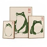Hoji Frösche Poster Set 3er Ukiyo-e Japanische Kunst Japan 