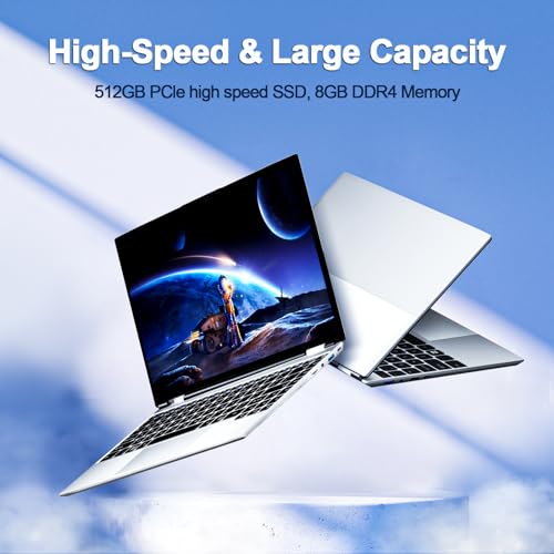2024 Newest 14" Laptop Windows 11, 8GB RAM 512GB SSD, Intel Quad-Core Processor (up to 2.9GHz), IPS FHD 1080P Display Laptop Computer with USB Type-C&A, Mini HDMI, TF Card Slot, WiFi, Slim - Image 5