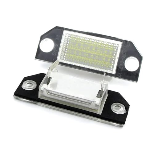 Luces de matrícula LED para coche Ford Focus 2 y C-MAX con plafón blanco de 12V y 6W