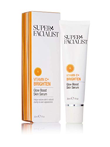 Super Facialist Vitamin C Glow Boost Skin Serum. Womens High Strength Vit C + Hyaluronic Acid & Skin Lightening Algae Extract, Skin Appears More Radiant & Youthful Looking 30 ml
