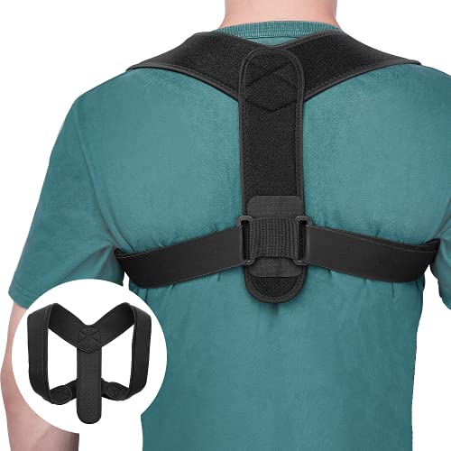 Posture Corrector for Women and Men, Adjustable Upper Back Brace for Clavicle Support, Comfortable Back Straightener for Upper Spine, Shoulder, Neck Pain Relief-Breathable, (Universal)