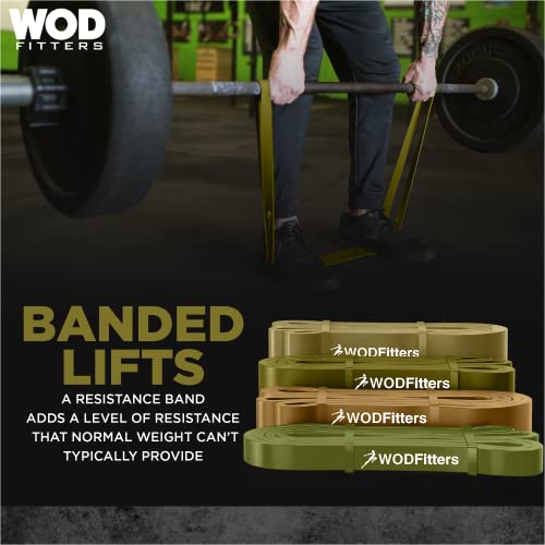 Image of WODFitters Pro Series Pull-Up Assistance Bands - Premium Resistance Loop Bands for Assisted Pull Ups, Muscle Ups, Strength Training & Mobility - Durable Bands for Functional Fitness