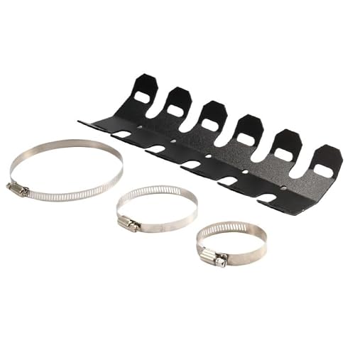 Pdanbd Black Exhaust Heat Shield Motorcycle Parts Modification Universal Heat Shield Off-Road Vehicle Exhaust Protection Motorbike Pipe Cover Anti-Scalding