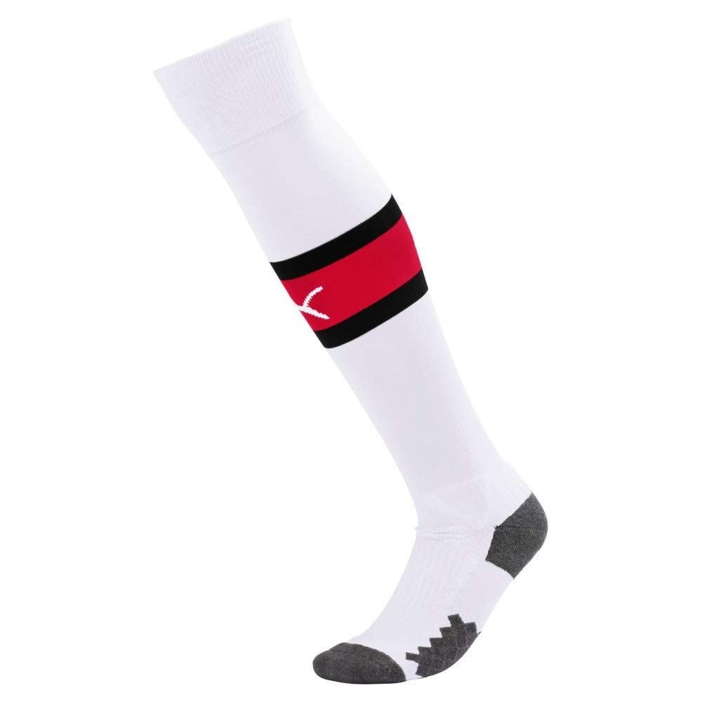 Puma Unisex Team Acm Band Socks Football Socks - White-Tango Red, 2