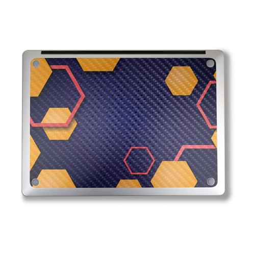 Image of Carbon Fiber Laptop Skin Compatible with Alienware M18 R2 (2024) - Complimentary Hex - Premium 3M Vinyl Protective Wrap Decal Cover - Easy to Apply | Crafted in The USA by MightySkins
