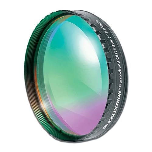 Celestron 93624 Narrowband Oxygen III 2" Filter, Isolates Oxygen Lines Emitted by Planetary and Emission Nebulae