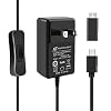 GeeekPi 18W 5V 3.6A Power Supply for Raspberry Pi 4/Orange Pi 5&5B, Type C with ON/Off Switch and Micro USB Adapter