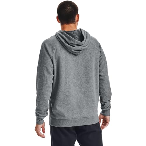 Under Armour Herren Rival Fleece Big Logo Hd T-Shirt, Pitch Grey Light Heather/Schwarz (012), S – Ansicht 4