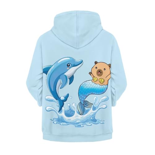 Girls Hooded Sweatshirts Kids Girl's Oversized Full Zip Hoodie Fashion Print Long Sleeve Hoodies with Pockets2