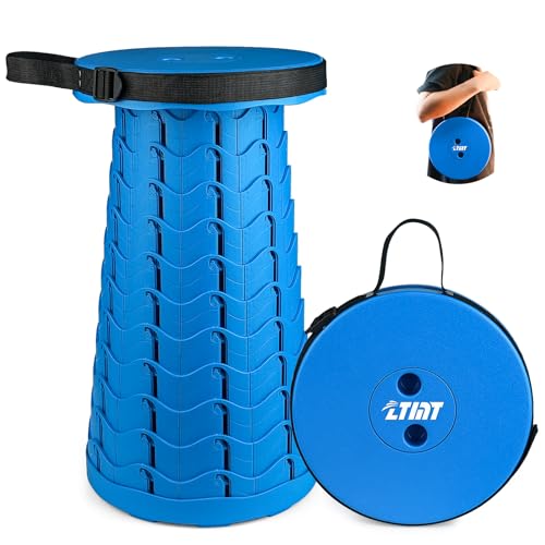 Image of Portable & Lightweight Foldable Camping Chair for Adults, Heavy Duty Folding Stool with Adjustable Shoulder Strap, Perfect for Picnic, Beach, Backyard, and World Cup 2026 Sporting Events