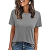 AUTOMET Summer Tops Women Spring Short Sleeve Shirts Beach Vacation Outfits Plus Size Workout Tshirts Casual Clothes 2025