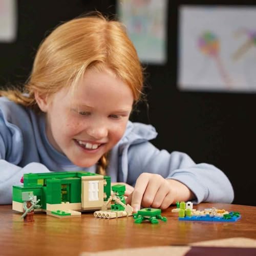 LEGO Minecraft The Turtle Beach House Animal-Care Toy 21254