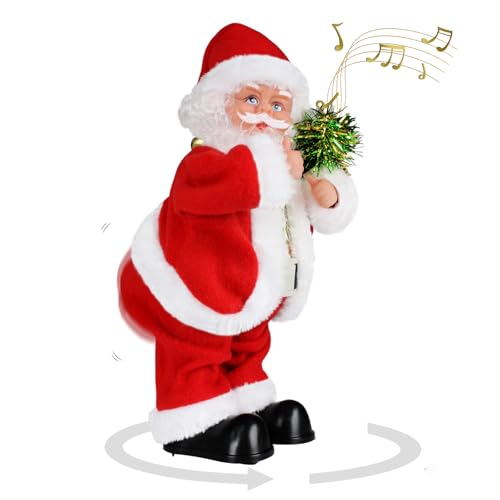 Gfilay Twerkender Weihnachtsmann - 30CM bewegendes Tanzender...