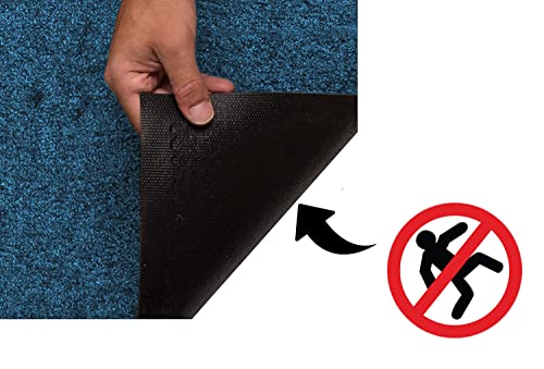 LucaHome Door Mat Entrance Home Indoor and Outdoor Door Mat, Blue, 40 x 60 cm 2und - Image 4