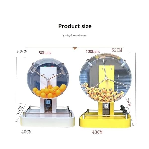 KEULEN Ensemble De Jeu De Bingo, Machine De Loterie Manuelle, 50 Boules Numérotées, Applicable À Toutes Les Activités Nécessitant Une Loterie Ou des Tirages De Loterie, Accessoires De Loterie 415gBQzmDJL. SS600
