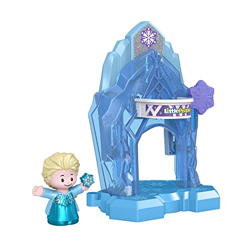 Fisher-Price Little People â Disney Frozen Elsa's Palace Portable playset with Figure for Toddlers and Preschool Kids Ages 1 Â½ to 5 Years