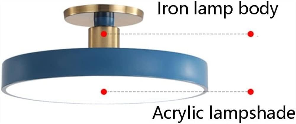 Mid Century Light Fixtures Flush Mount Ceiling L Simple round Led Ceiling Light Nordic Metal & Acrylic Ceiling Lamp Close to Ceiling Lighting Fixture for Hotels Restaurant Office Cloakroom Porch Livin