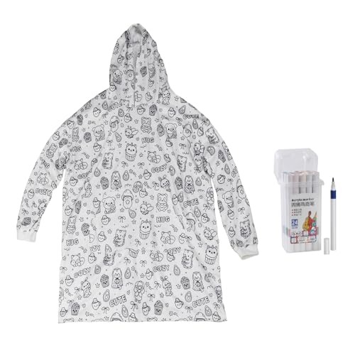 Sweat à capuche graffiti décontracté avec motif unique et tissu confortable doux