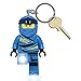 LEGO Ninjago Large 3 Inch Tall Figure Keychain Light - Jay (KE148H)