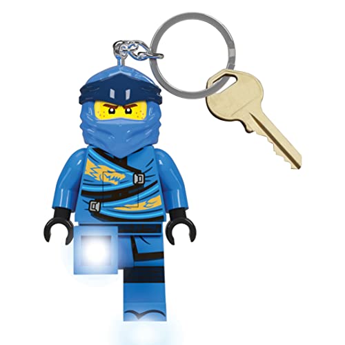 LEGO Ninjago Large 3 Inch Tall Figure Keychain Light - Jay (KE148H)