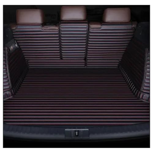 Tapis de Coffre de Voiture Luxe pour Mini Countryman R60 Finition Cuir Noir Rouge