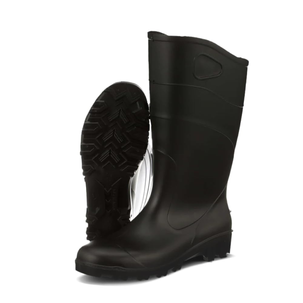 Heartland All Purpose 15” Waterproof Work Boots for Men - Lightweight, Flexible Modern PVC Boots with Easy On/Off, Slip-Resistant Outsoles