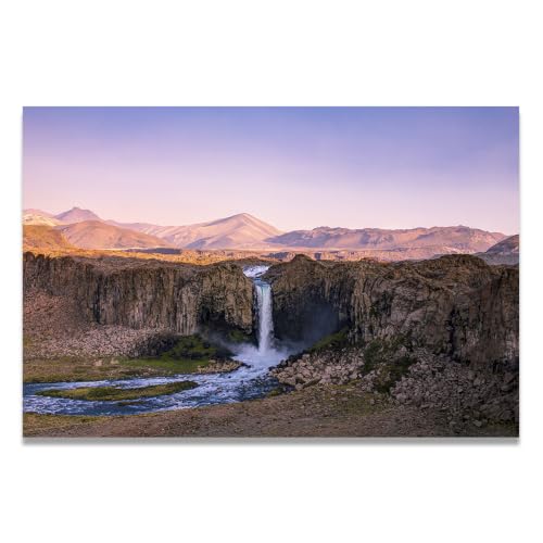 Cuadro de paisaje de cascada en lienzo para decorar tu salón, 30x45cm
