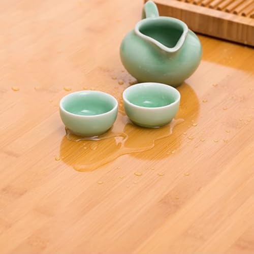 Plateau de lit multifonction bambou table basse carrée 60cm - 7