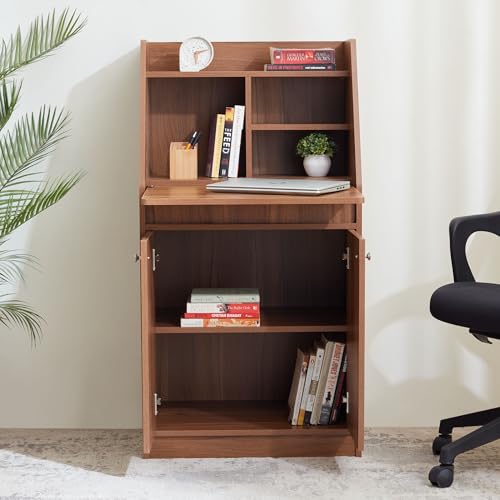 Image of Home Centre | Helios - David | Study and Office Tables | Engineered Wood | Teak | 1 Year Warranty