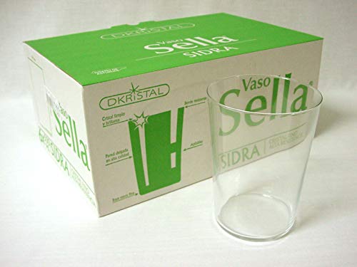Dkristal Lote 6 Vasos Cristal Transparente Sella 500ML Sidra