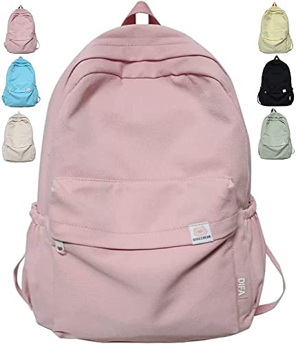 ONEMAJI School Backpack Satch Girls Boys Backpack School Teenager Aesthetic School Bag Backpack Sage Green Aesthetic School Stuff Beige Black, Purple Cover