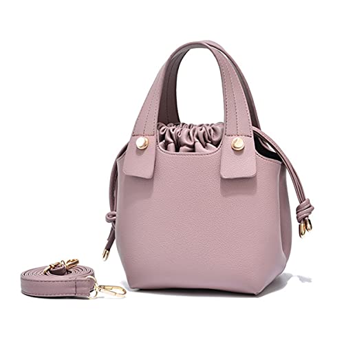XIAOL Women Satchel Bags 2 in 1Ladies Tote Shoulder Bags Satchel Top Handle Satchel Purse Leather Crossbody Satchel (Color : Purple, Size : Large)